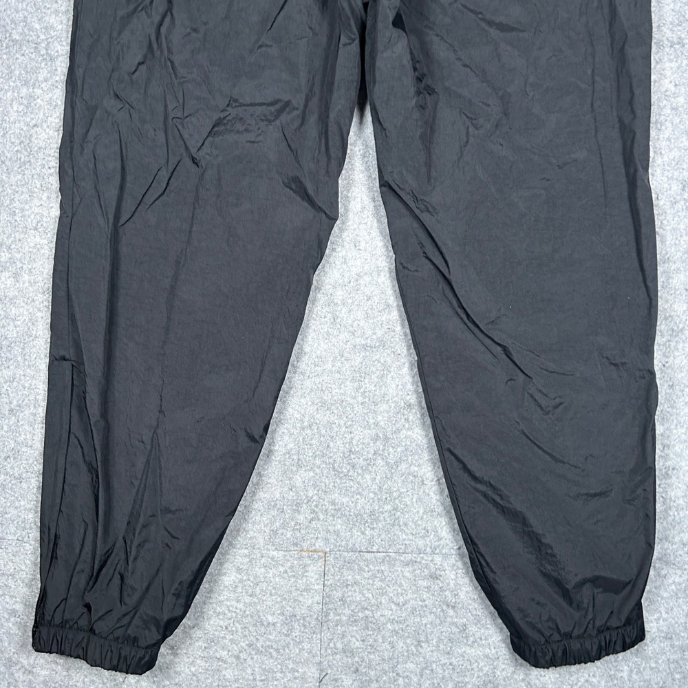Vintage Nike Track Pants Mens M Black Windbreaker Joggers Swoosh Logo Baggy 90s - Picture 13 of 16